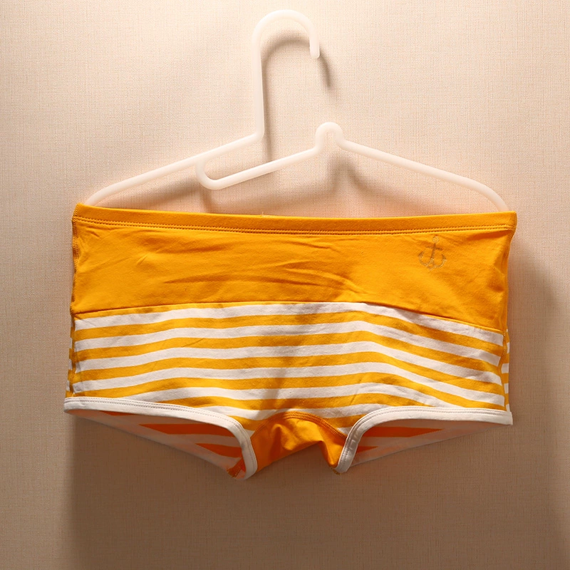 Quần lót nam bằng vải cotton Thanh niên eo thấp quần mỏng Thủy thủ neo boyshort cotton đồ lót gợi cảm