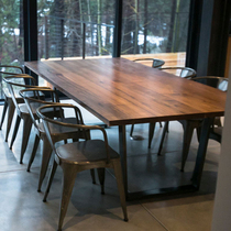 Simple Nordic reception table and chair combination Negotiation table Meeting business office lounge area Rectangular negotiation