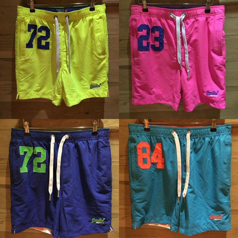 British Superdry Spring and Summer Men's Extremely Dry Digital Printed Casual Sports Shorts