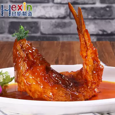 Simulation steamed braised carp sweet and sour fish fake vegetable food model chopped pepper fish head model fake vegetable(can be customized)