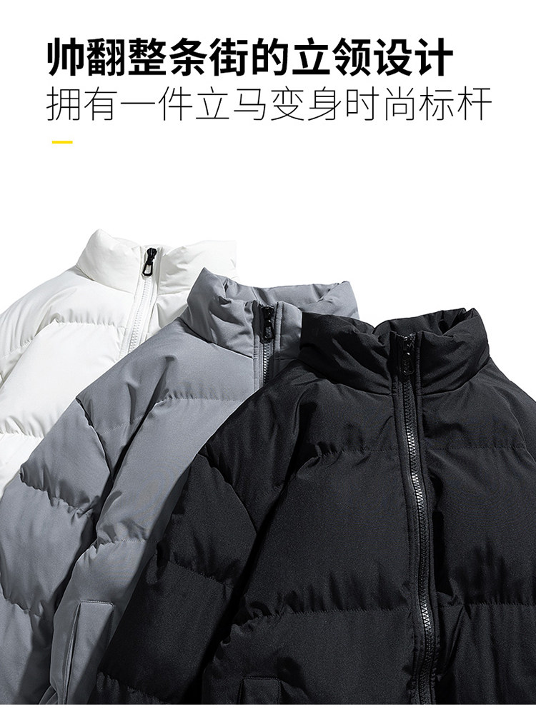 PLUS SIZE COTTON CLOTHES MENS WINTER TIDE BRAND VELVET THICKENED WARM AND WINDPROOF COTTON JACKET COTTON JACKET LAMBSWOOL JACKET