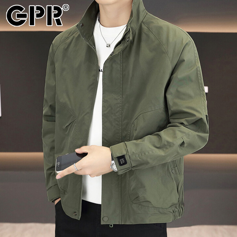 Men's Jacket 2025 New Spring and Autumn Stand Collar Trendy Stylish Workwear Thickened Winter Baseball Jacket