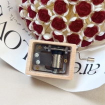 Harry Potter Wooden Music Box (Beech) Simple Hand-cranked Toy Music Box Mini Spirited Away