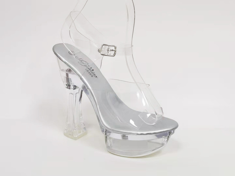 15cm High-Heeled Shoes with Extremely High Thick Heels, Women's Sandals, 2023 Summer New Model, Platform High-Heeled Sandals