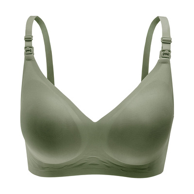 ROVO孕妇哺乳内衣聚拢防下垂怀孕期产后喂奶专用胸罩舒适无痕文胸