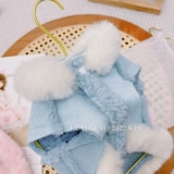 Бархат -Колларные домашние животные теплые два -пропущенные плюшевые York Summer Bear Bear Bear маленький кот осень и зима