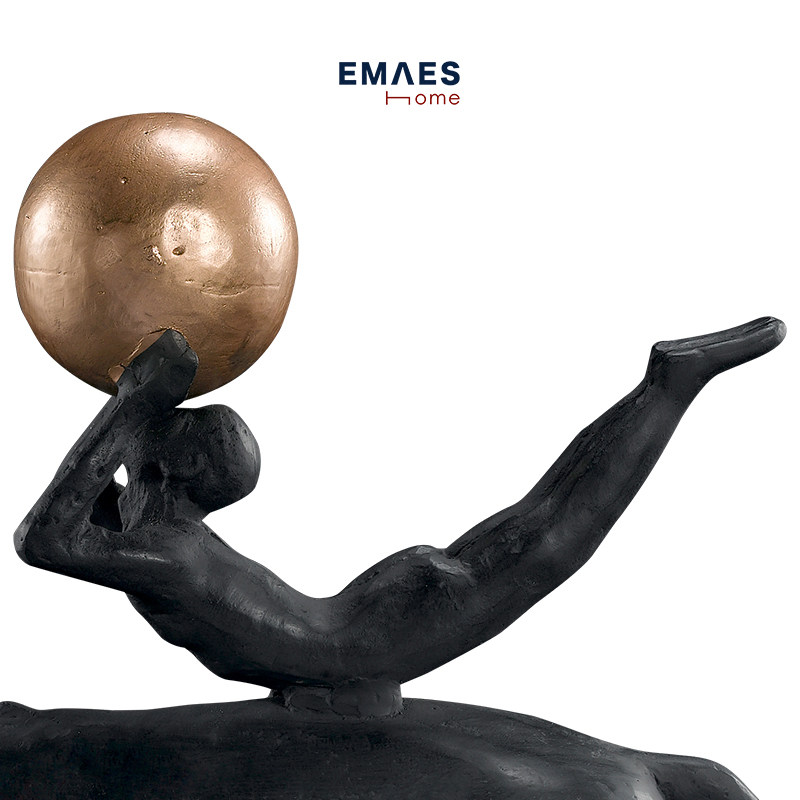 EMAES special price not to refund no change to neoclassical Bei Guiyuan Multi-color sample board room Living room Book room Iron Art Clown Black Horse