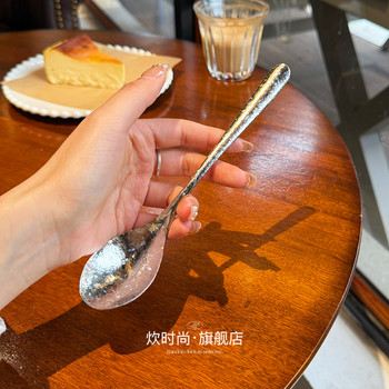 A really rare spoon! a pure titanium meal spoon antibacterial and mildew drink soup spoon outdoor convenient spoon dessert spoon