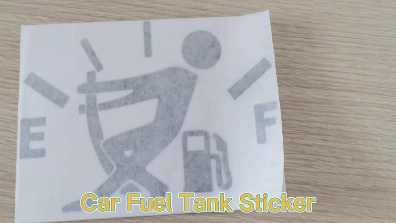 Vehicle Gas Door Decal Car Window Vinyl Sticker Custom Empty Gauge Body