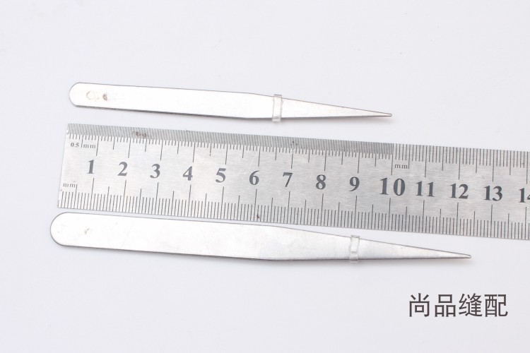 thép không gỉ Tweezers cong thẳng Tweezers Tweezers mô hình nhà thịt Tweezers Tweezers cụ Tweezers - Công cụ & vật liệu may DIY khung tranh chữ thập