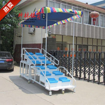 Factory direct sales: track and field venue mobile telescopic end referee desk timestand stand 12 stands