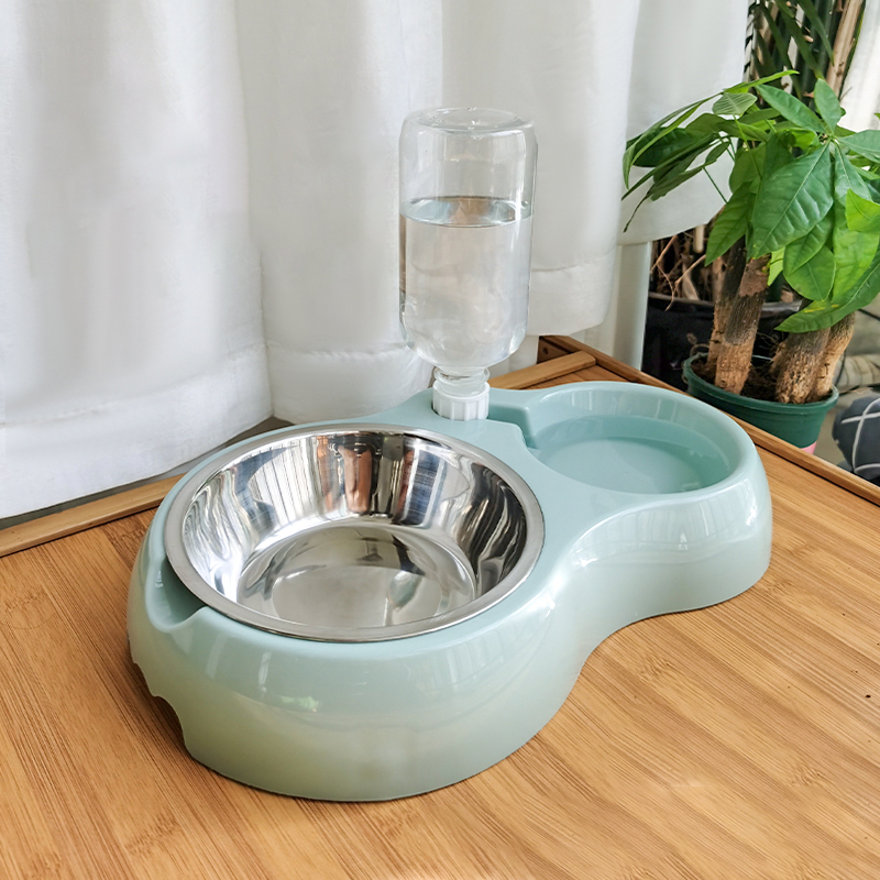 Dog Basin Dog Bowls Cat Bowls double bowls Automatic drinking water Bowls Cats kittens Water bowls Anti-pelting Pet Pet Pets Supplies-Taobao