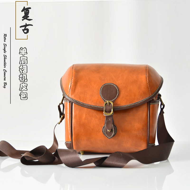 Olympus EM5II EM12 micro-bag EM10 EPL8 7 6 EP5 PEN-F camera retro leather bag