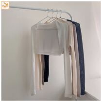 French small waistcoat ice silk shawl with summer thin section 2021 personality niche design short small shawl cardigan