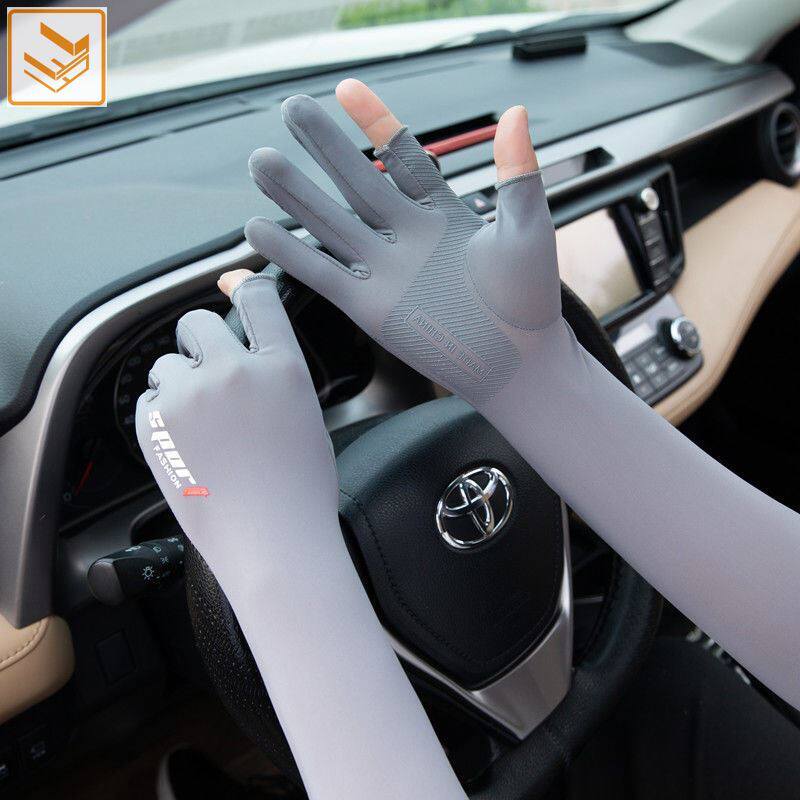 Sunscreen Ice Sleeve with finger Ice Sleeve Men's size 200 catty and above sunscreen Women's net red summer thin section 100 hitch