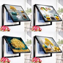 Electric meter box sticker painting 2021 new distribution box weak electric brake electric meter box decoration painting Chinese style modern simplicity free of punch