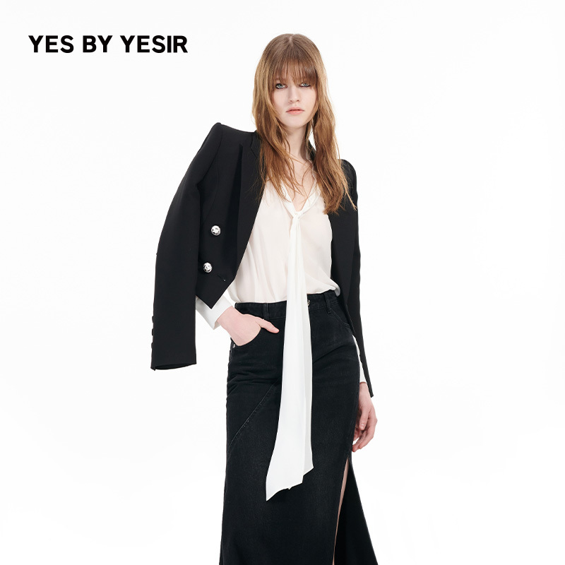【Kimi Recommendation】Yes by Yesir Ye Qian Original Designer White Queen Silk Tie Shirt 【Kimi Recommendation】Yes by Yesir Ye Qian Original Designer White Queen Silk Tie Shirt