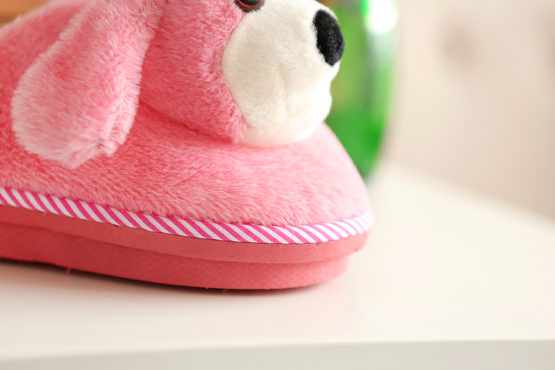 Chaussons enfants en suède pour hiver - semelle caoutchouc - Ref 1015076 Image 12
