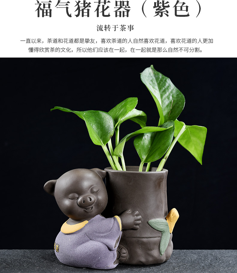 Howe auspicious creative furnishing articles monk floret apparatus of sitting room other home decoration flower vases, ceramic water container