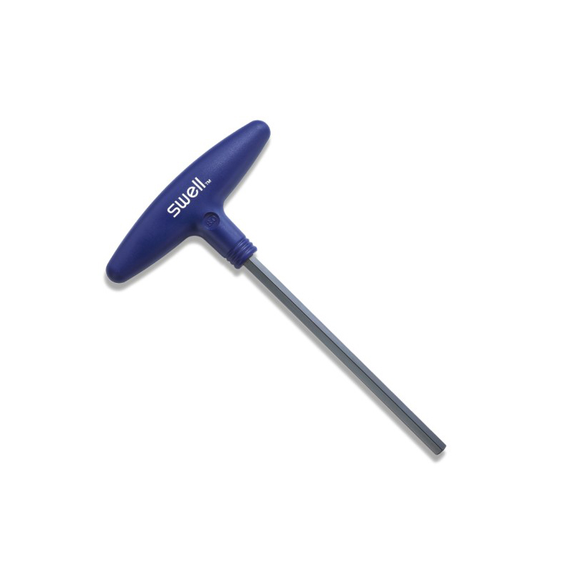 Taiwan imported swell hardware tools 11605 metric inch T-shaped black flat head hex wrench