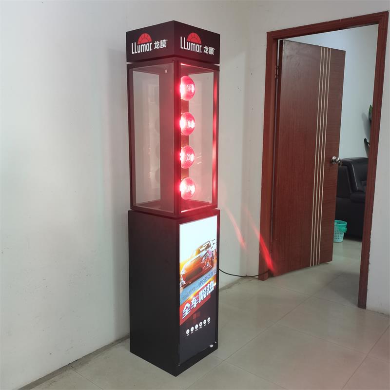 Iron Painted Rectangular Rotating Display Stand Car Solar Film Display Cabinet Glass Insulation Film Test Display Cabinet Iron Painted Rectangular Rotating Display Stand Car Solar Film Display Cabinet Glass Insulation Film Test Display Cabinet
