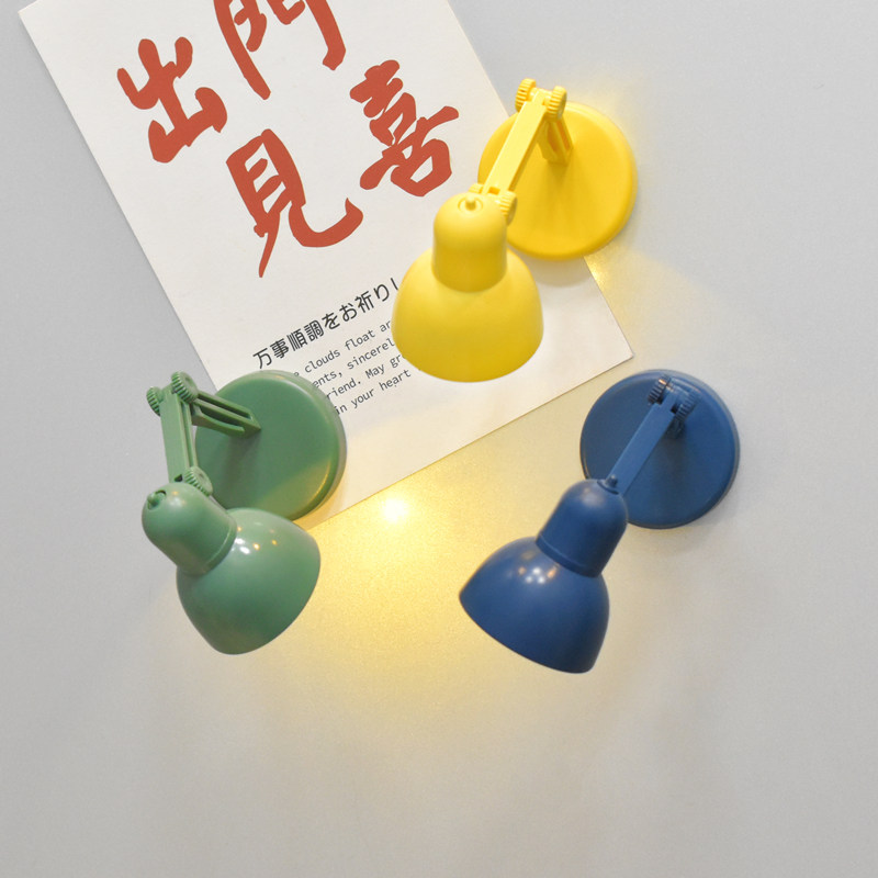 Creative Small Desk Lamp Fridge Stick magnetic sticker Decorative Magnetic Sticker Magnet Sticker Cute Night Light Fridge Decoration Suction Iron Stone-Taobao