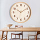 Japanese-Style Wall Clock Solid Wood 2026 New Model Living Room Home Use Simple High-End Natural Wood Cream Style Wall-Mounted Clock