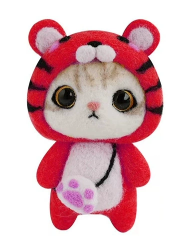 Хлопковый шерстяной войлок ручной работы, набор материалов, крючок для вязания, кукла, шарф, «сделай сам»