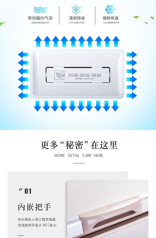 Tủ đông lạnh thương mại Aucma / Aucma BC / BD-206NH tủ đông gia đình