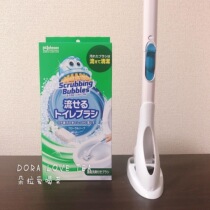 Japans Johnson disposable toilet brush no dead corner cleaning brush with bracket with replacement brush head with cleaner