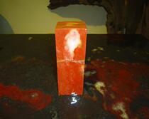 Guilin Chicken Blood Jade Chapter Material Chicken Blood Jade Chapter Material Specifications: 4 6*4 7*12 9CM Weight 757 grams