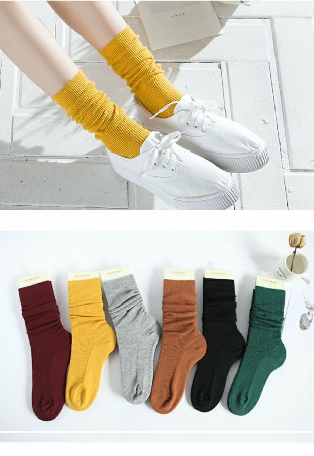 3 đôi tất nữ mùa thu và mùa đông vớ dày thỏ len vớ ống đen nguyên chất vớ vớ cotton ấm tất lót bông