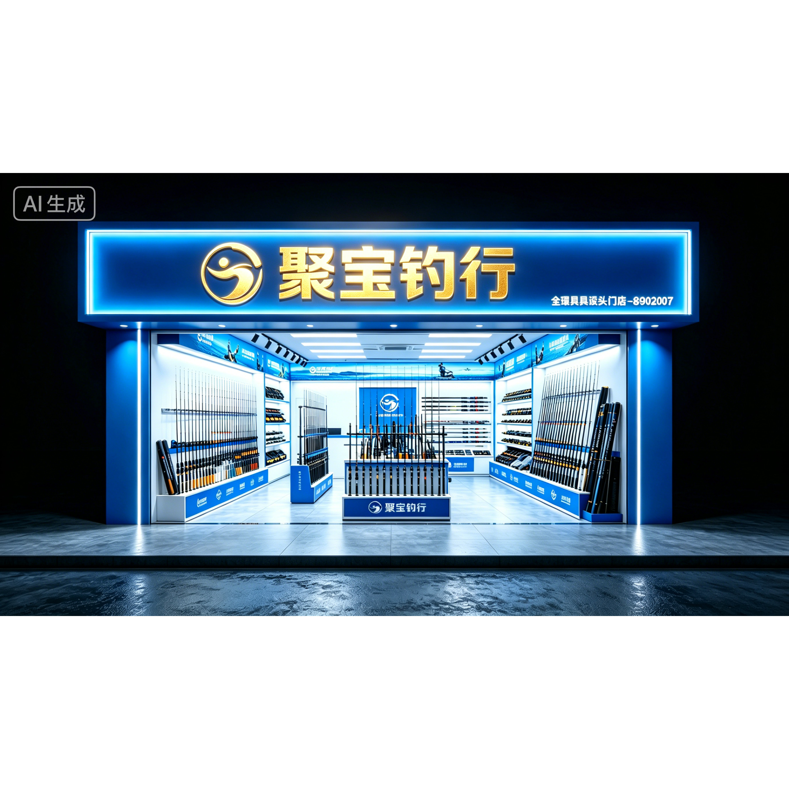 聚宝钓行的LOGO