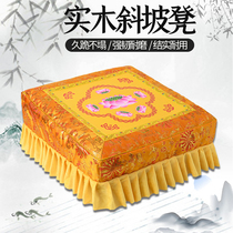 Solid wood worship mat kneeling mat home Buddhist temple kowtow stool meditation futon lotus seat cushion on the floor