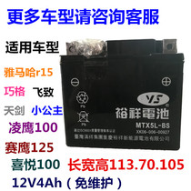 Motorcycle battery Yuxiang MTX5L-BS Tianjian 150 Yamaha Qiaoge Feizhi Lingying 12V maintenance-free battery