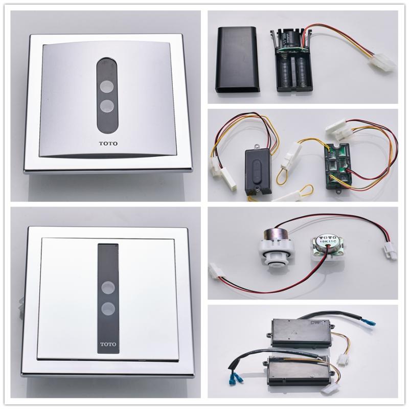 TOTO urinal sensor DUE106 104 panel 113 solenoid valve 115 battery box