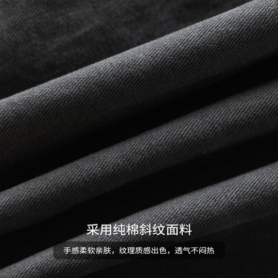 Heavy overalls men's spring American fashion brand handsome wide-leg casual pants loose retro straight cotton logging pants