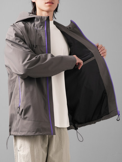 American-Style Three-Proof Jacket for Men, Spring and Autumn, Youth Outdoor Windproof and Waterproof Mountaineering Clothing, Workwear Jacket, Hooded Coat