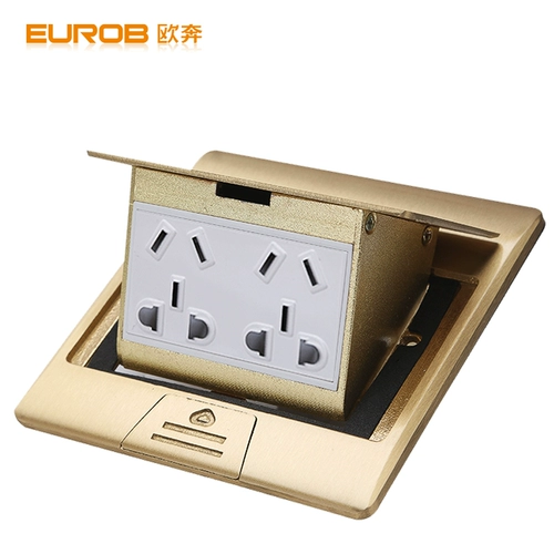 Одариновый розетка все -Бронзовое водонепроницаемое демпфирование двух тридневых заглушек 10a десять -отверстие для поверхностной панели пола