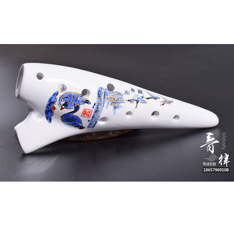 12-hole Ocarina tweeter C- key mini porcelain flute submarine Zelda legend of time flute playing instrument