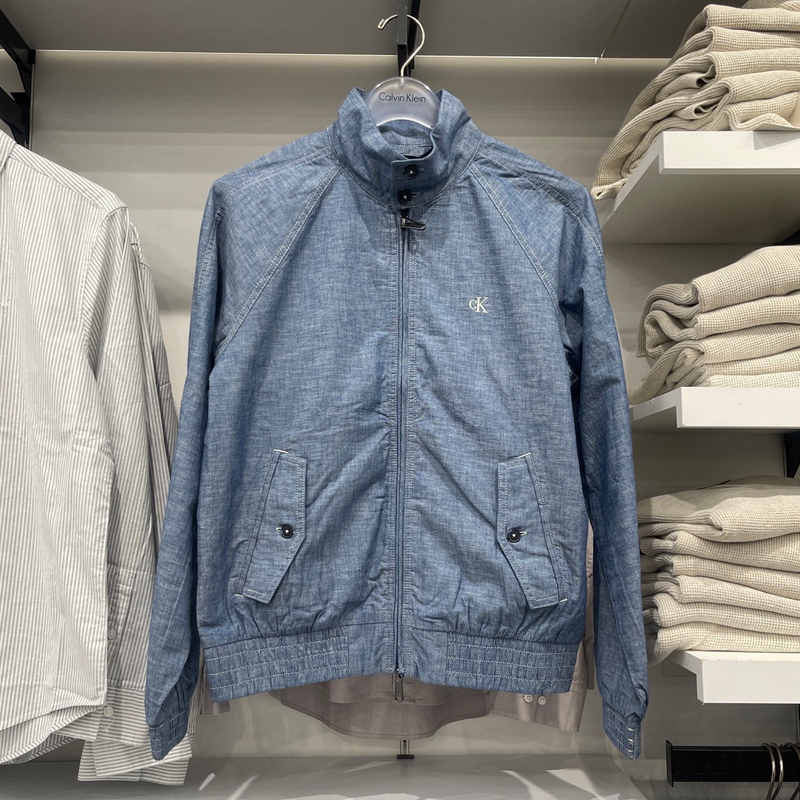 26 Autumn/Winter New Calvin Klein Ck Men's Casual Fashion Pure Cotton Stand Collar Harrington Jacket Coat 26 Autumn/Winter New Calvin Klein Ck Men's Casual Fashion Pure Cotton Stand Collar Harrington Jacket Coat