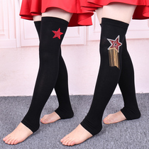 Sailor dance socks female knee Korean thin fashion stockings Adult cotton dance belly dance socks tube play ball