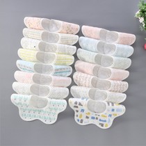 Baby saliva towel pure cotton waterproof newborn baby bib 360 degree rotating mens and womens childrens bib summer thin section