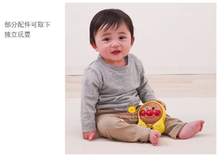 Nhật Bản mới bé bánh mì siêu nhân đi bộ giỏ hàng đa chức năng giáo dục sớm âm nhạc xe đẩy em bé xe tron tap di