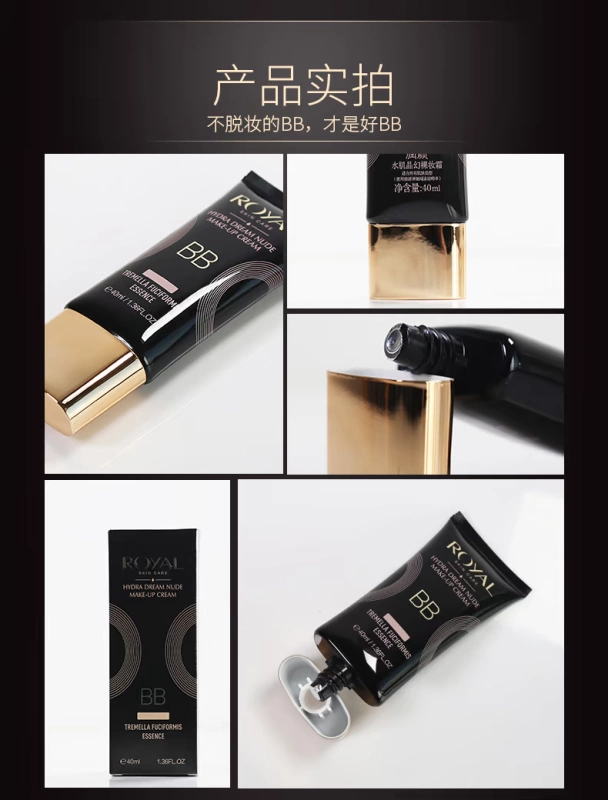 Run Yan Shui cơ tinh thể ma thuật trang điểm nude kem BB cream nữ giữ ẩm lâu dài trang điểm nude kem nền dạng lỏng đích thực bb the face shop