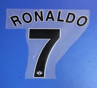 08-09 season Manchester United Champions League away Premier League ordinary quality thermal transfer shirt number