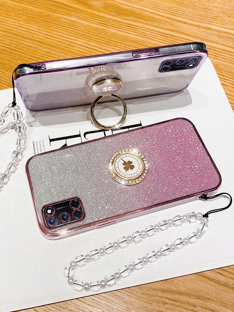 Suitable for Oppo K7X Phone Case, Oppo Protective K7X Silicone Cover, 5g Full Coverage Anti-Drop, Transparent Soft Case, New Model for Women, with Stand, X5G Bracelet, 0Pp0 High