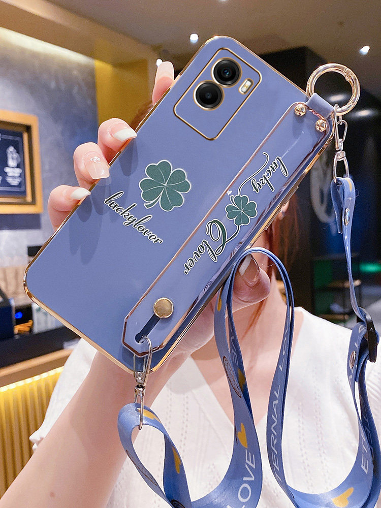 Suitable for Vivo Y35 Phone Case, New Vivo Y35M Wristband Protective Case, V2230A Silicone, Full Coverage Vivo Y0, Anti-Drop 5g Soft Case, Vivo Crossbody Lanyard, Y35 for Women, Fresh and Trendy