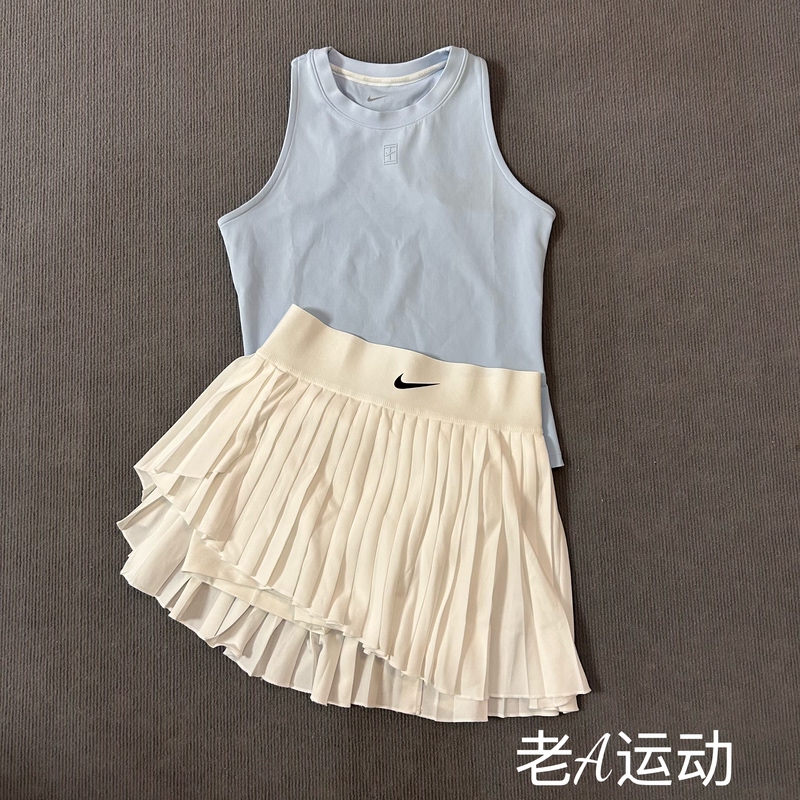 Nike Women's Tennis Sports Training Casual Anti-Exposure Two-In-One Quick-Drying Pleated Skirt Short Skirt Dr6850