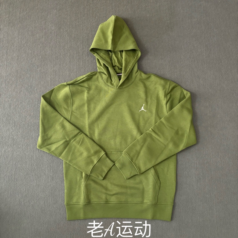 Nike Jordan Genuine Men's Sports and Leisure Embroidered Fleece-Lined Warm Pullover Sweatshirt Fj7775